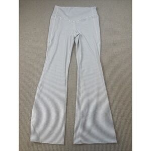 Halara Women's Large UltraSculpt Flare High Waisted Leggings Pockets Striped